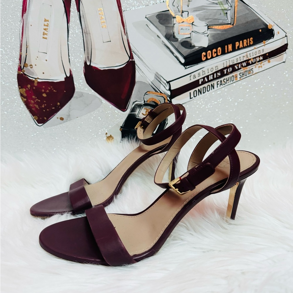 Tory Burch Elana 85mm Oxblood Heels